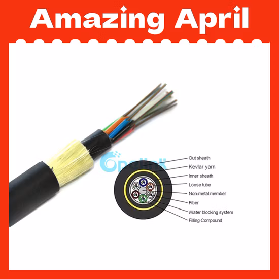 屋外用光ファイバーケーブル全誘電体自己